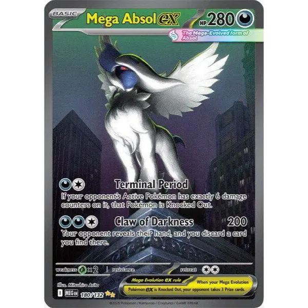 Mega Evolution Base 180/132 - Mega Absol ex [Special Illustration Rare]