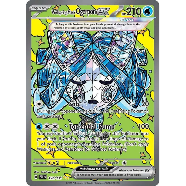 Scarlet & Violet Prismatic Evolutions 152/131 - Wellspring Mask Ogerpon ex [Special Illustration Rare]