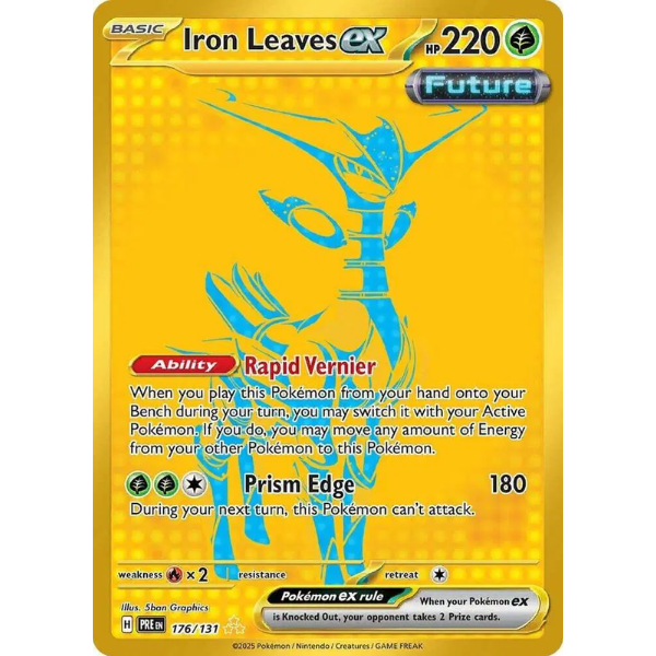 Scarlet & Violet Prismatic Evolutions 176/131 - Iron Leaves ex [Hyper Rare]