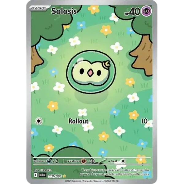 Scarlet & Violet - Black Bolt 118/086 - Solosis [Illustration Rare]