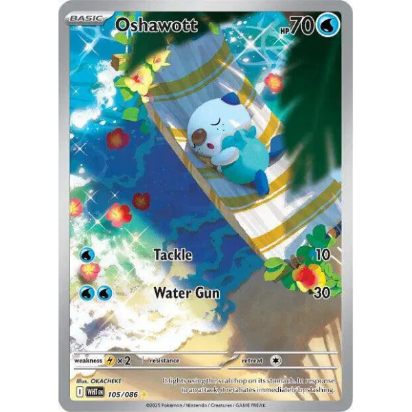 Scarlet & Violet White Flare 105/086 - Oshawott [Illustration Rare]