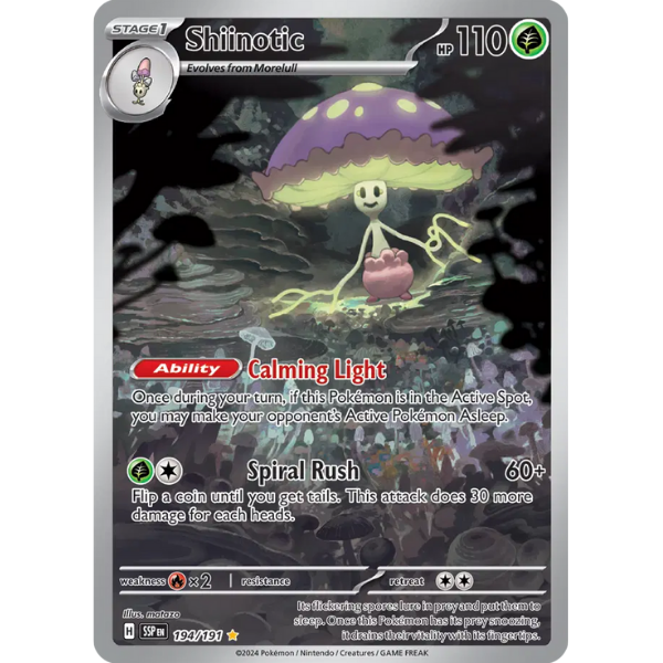 Scarlet & Violet Surging Sparks 194/191 - Shiinotic [Illustration Rare]