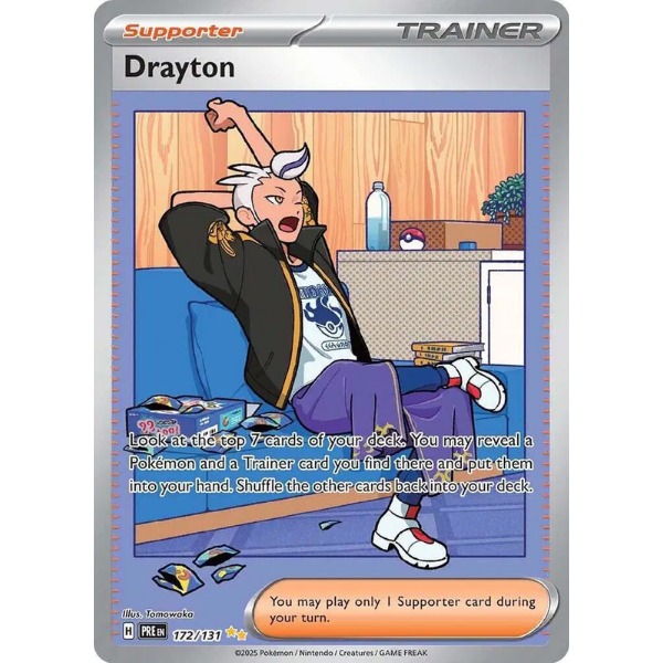 Scarlet & Violet Prismatic Evolutions 172/131 - Drayton [Special Illustration Rare]