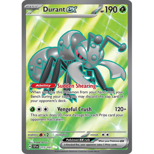 Scarlet & Violet Surging Sparks 215/191 - Durant ex [Ultra Rare]