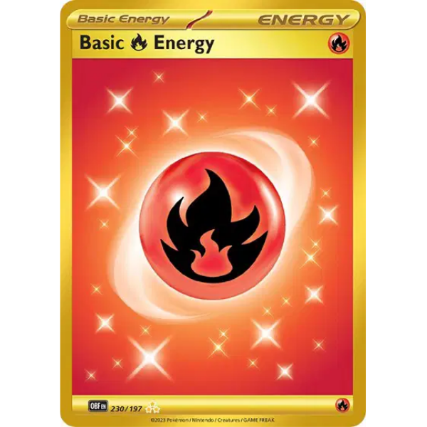 Scarlet & Violet Obsidian Flames 230/197 - Basic Fire Energy [Hyper Rare]