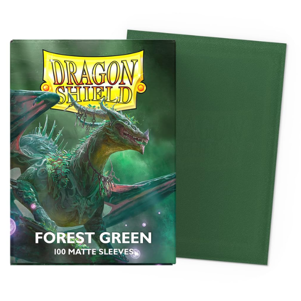Dragon Shield Matte Sleeves Forest Green 100ct