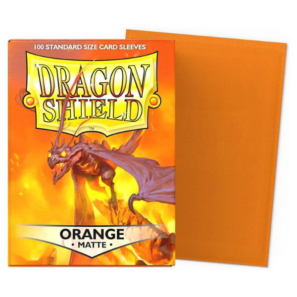 Dragon Shield Matte Sleeves Orange 100ct