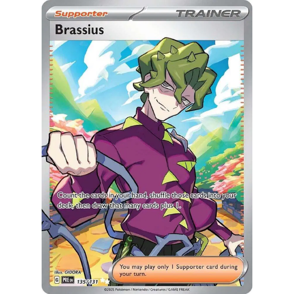 Scarlet & Violet Prismatic Evolutions 135/131 - Brassius [Ultra Rare]