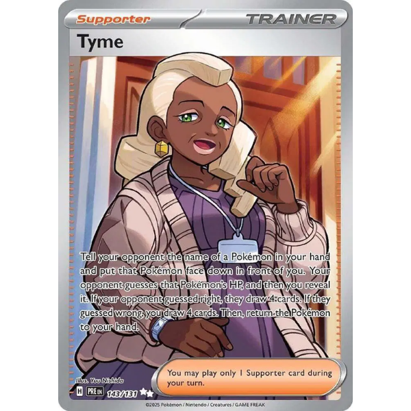 Scarlet & Violet Prismatic Evolutions 143/131 - Tyme [Ultra Rare]