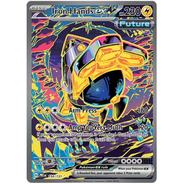Scarlet & Violet Prismatic Evolutions 154/131 - Iron Hands ex [Special Illustration Rare]