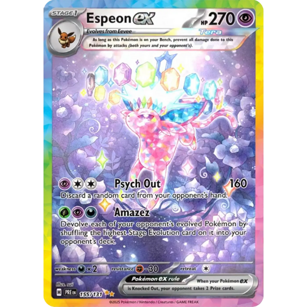 Scarlet & Violet Prismatic Evolutions 155/131 - Espeon ex [Special Illustration Rare]