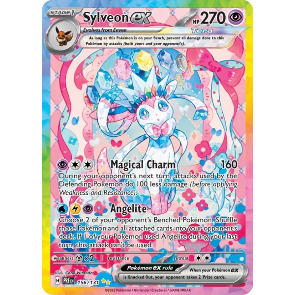 Scarlet & Violet Prismatic Evolutions 156/131 - Sylveon ex [Special Illustration Rare]