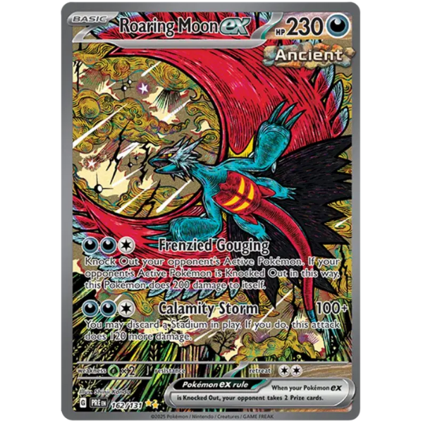 Scarlet & Violet Prismatic Evolutions 162/131 - Roaring Moon ex [Special Illustration Rare]