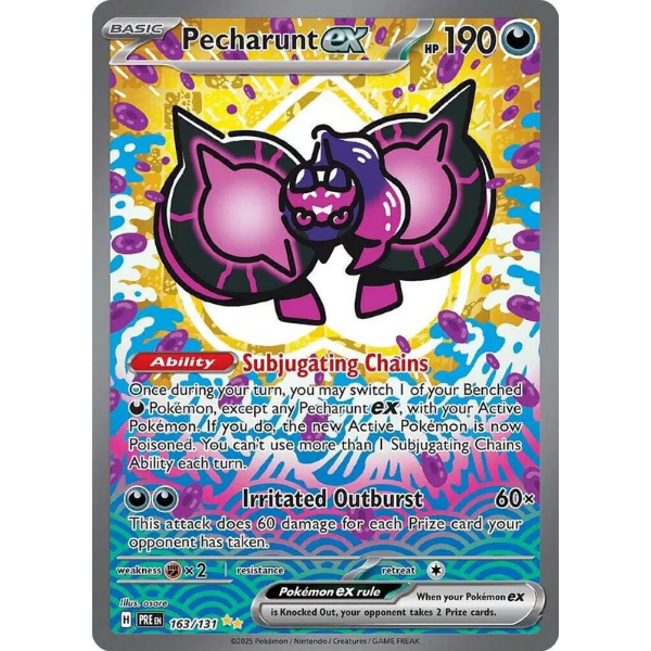 Scarlet & Violet Prismatic Evolutions 163/131 - Pecharunt ex [Special Illustration Rare]