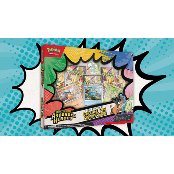 Pokémon TCG - Mega Evolution ME2.5 - Ascended Heroes - First Partners Deluxe Pin Collection [Pre-Order] *Limit 1 per household
