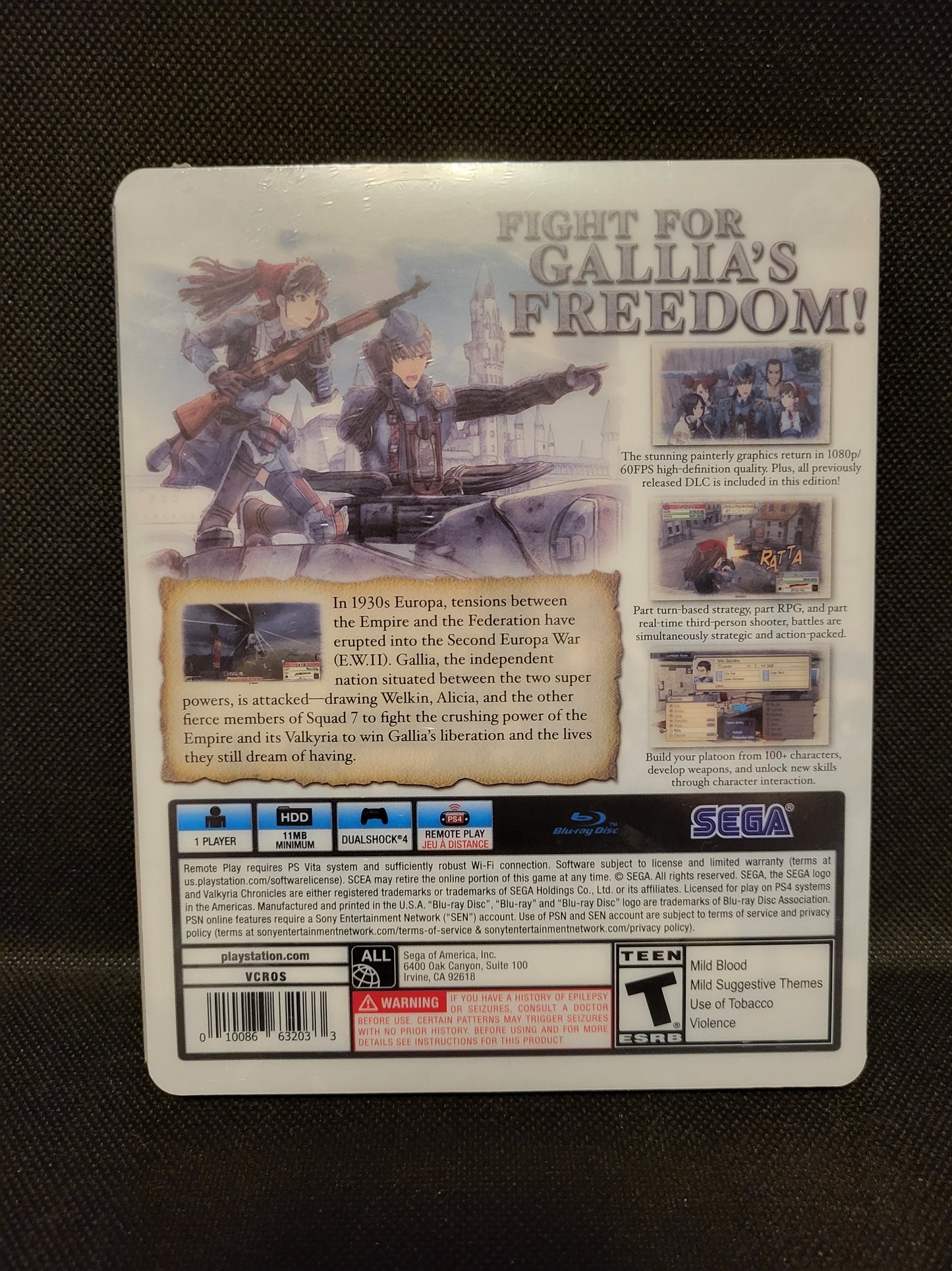 Valkyria Chronicles Remastered Steelbook Edition