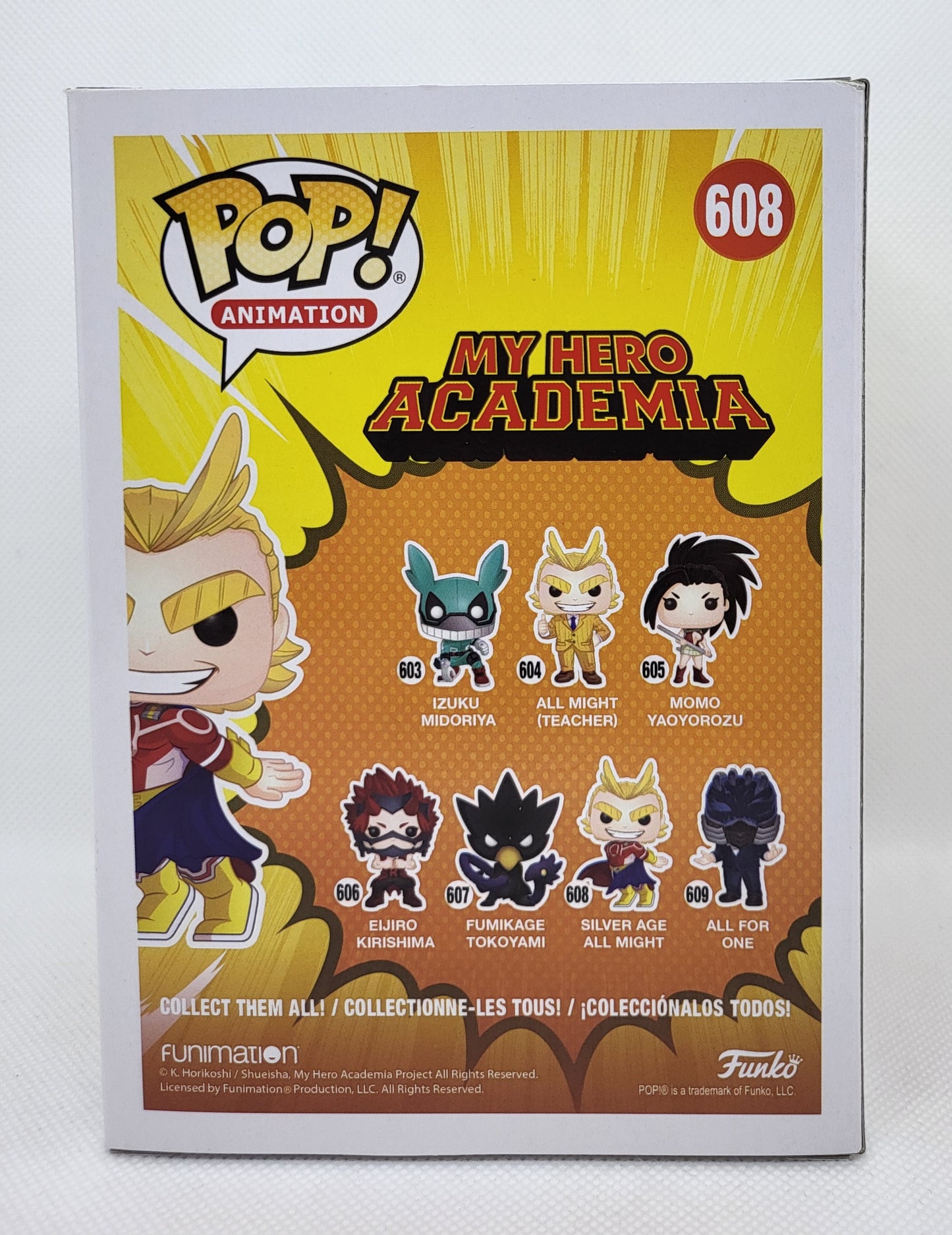 Funko Pop Animation (608) Silver Age All Might