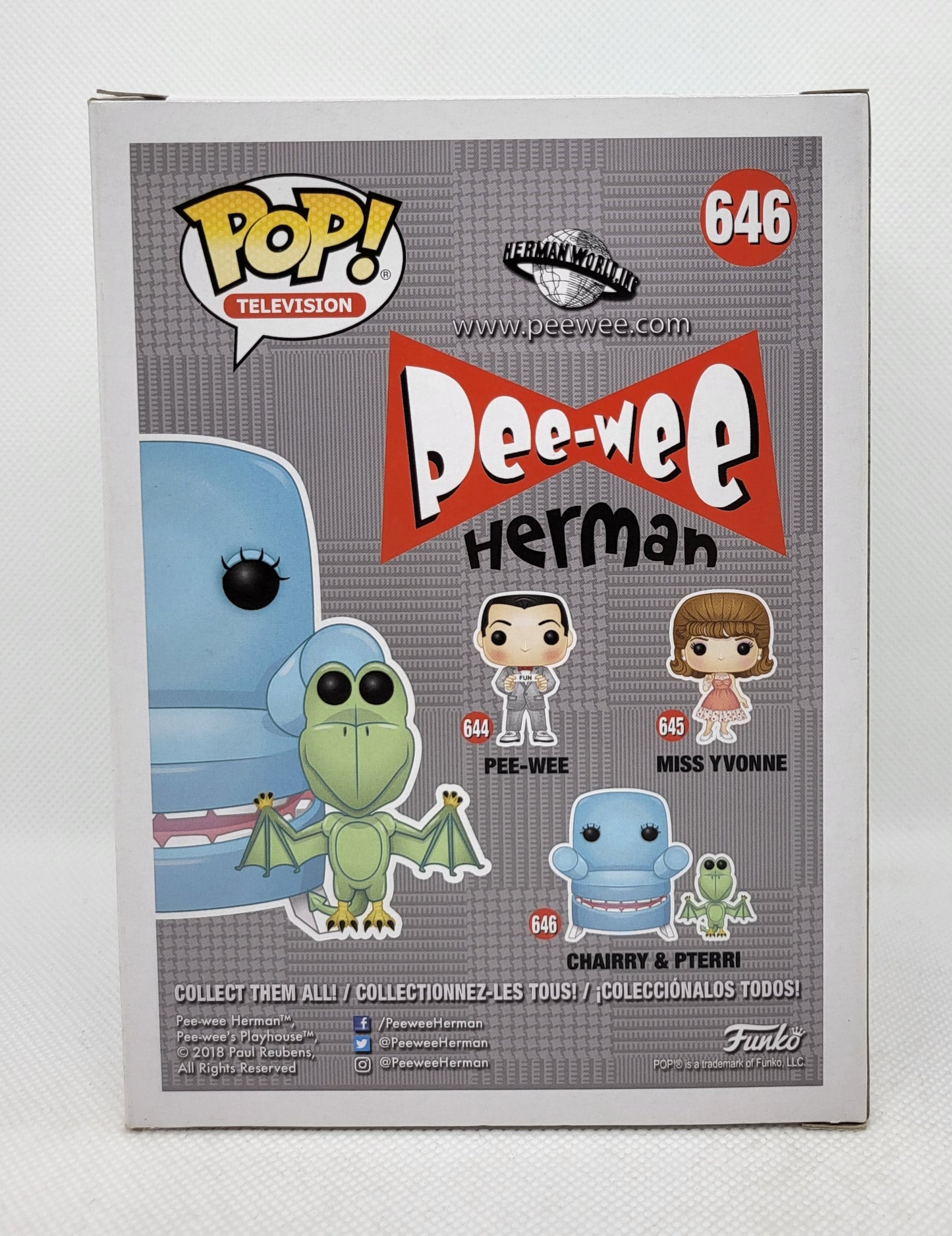 Funko Pop Television (646) Chairry & Pterri Peewee Herman