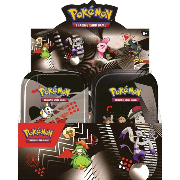 Pokémon TCG - Scarlet & Violet - Black Bolt & White Flare - Unova Mini Tin Display
