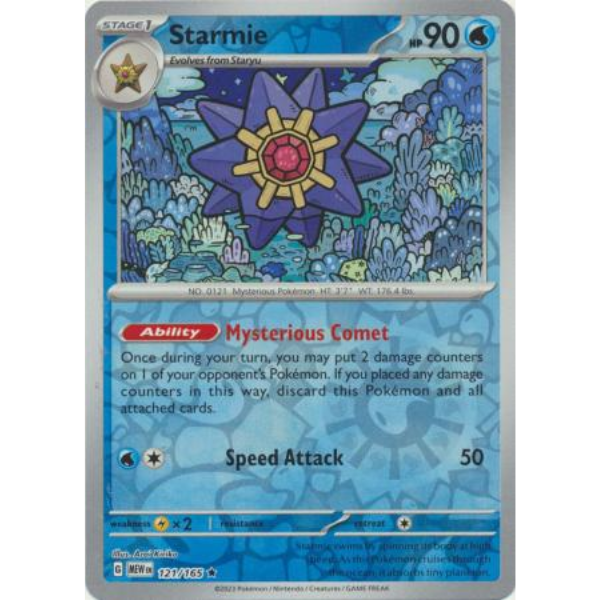 Starmie [Scarlet & Violet 151] - Reverse Holo Rare 121/165