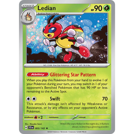 Ledian - Holo Rare 003/142 [Scarlet & Violet Stellar Crown]