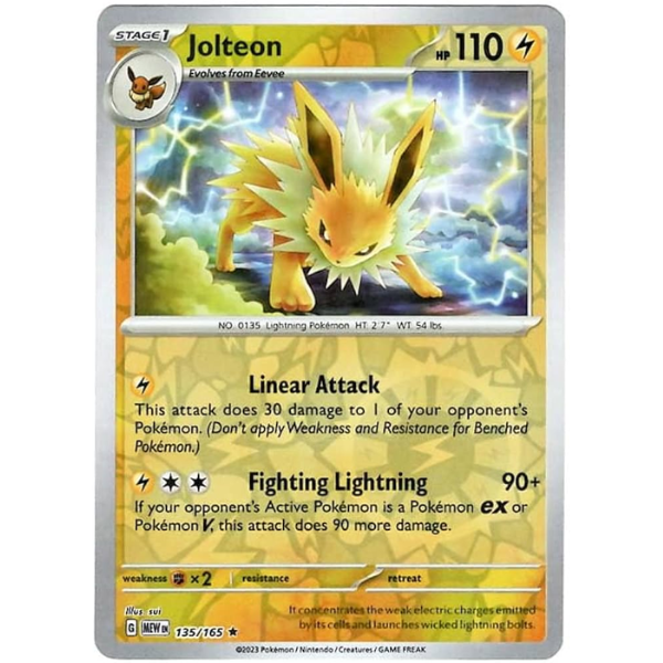 Jolteon - Holo Rare 135/165 [Scarlet & Violet 151]