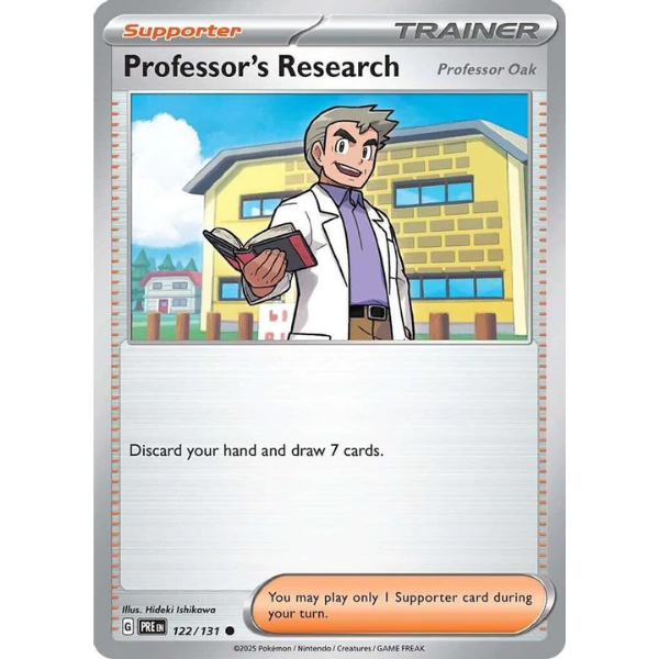 Professor's Research - Common 122/131 [Scarlet & Violet Prismatic Evolutions]