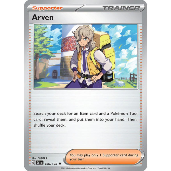 Scarlet & Violet Base 166/198 - Arven [Uncommon]