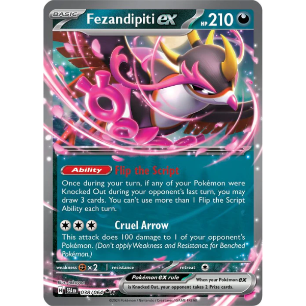 Fezandipiti Ex - Double Rare Holo 038/064 [Scarlet & Violet Shrouded Fable]