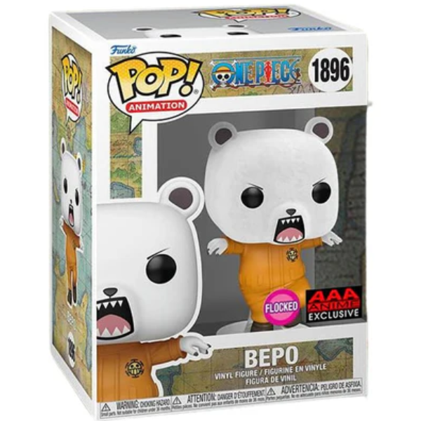 Funko Pop Animation (1896) Bepo Bear Flocked AAA Exclusive