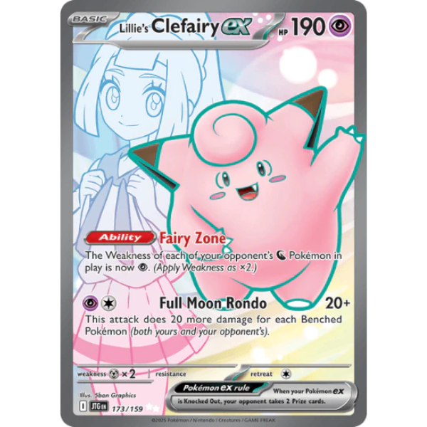 Scarlet & Violet - Journey Together 173/159 - Lillie's Clefairy Ex [Ultra Rare]