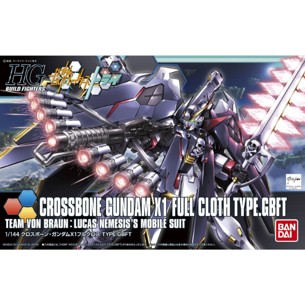 Mobile Suit Gundam Crossbone Gundam X1 Full Cloth High Grade 1:144 Scale Model Kit