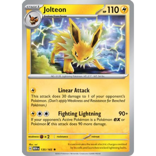 Jolteon - Holo Rare 135/165 [Scarlet & Violet 151]