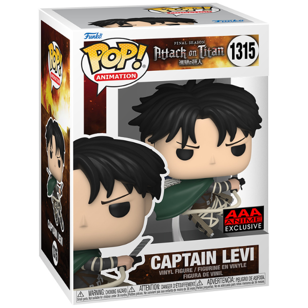 Funko Pop Animation (1315) Attack on Titan Captain Levi AAA