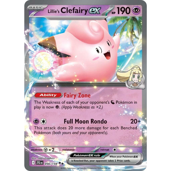 Scarlet & Violet - Journey Together 056/159 - Lillie's Clefairy Ex [Double Rare]