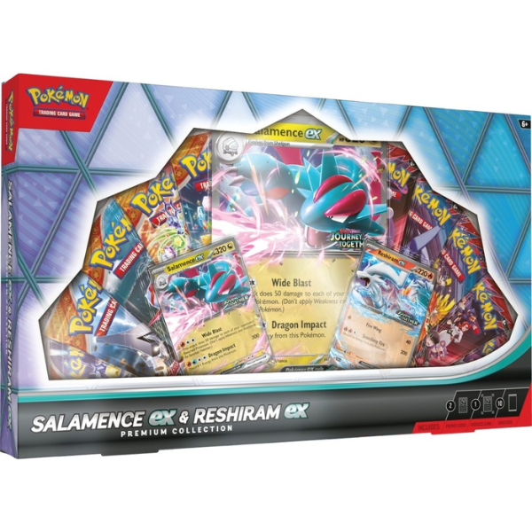 Pokemon TCG Salamence & Reshiram Ex Premium Collection Box