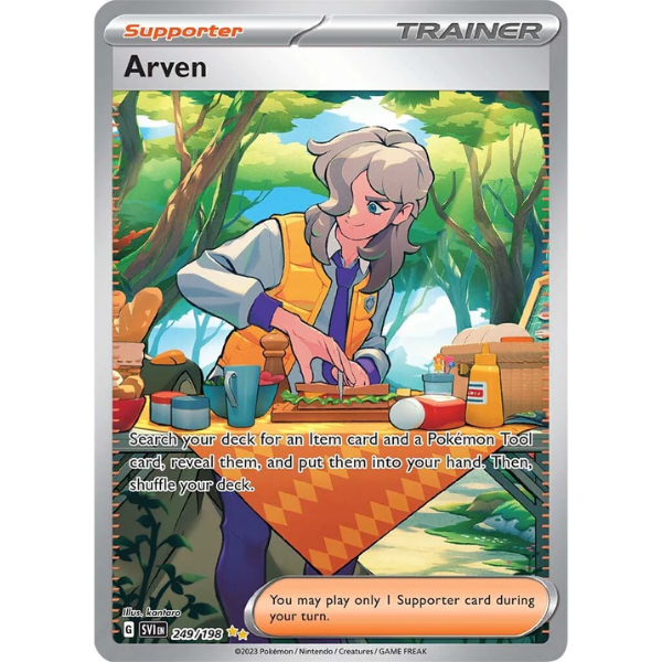 Scarlet & Violet Base 249/198 - Arven [Special Illustration Rare]
