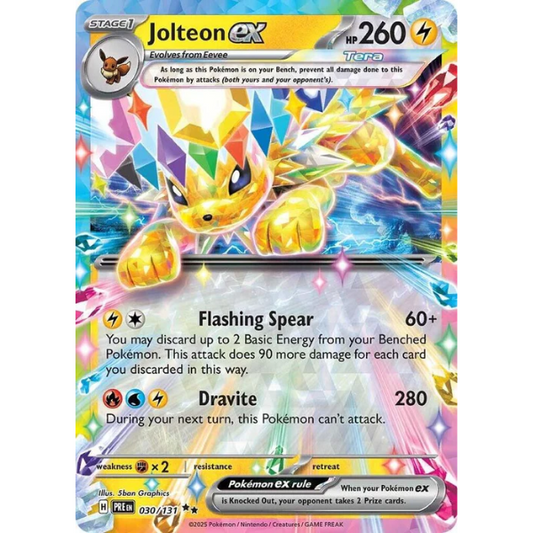 Scarlet & Violet Prismatic Evolutions 030/131 - Jolteon EX [Double Rare]
