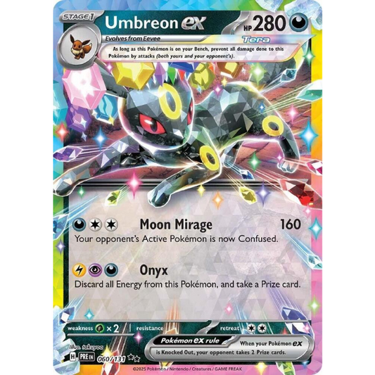 Scarlet & Violet Prismatic Evolutions 060/131 - Umbreon EX [Double Rare]