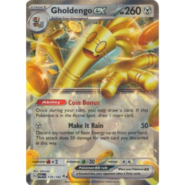 Scarlet & Violet Paradox Rift 139/182 - Gholdengo Ex [Double Rare]