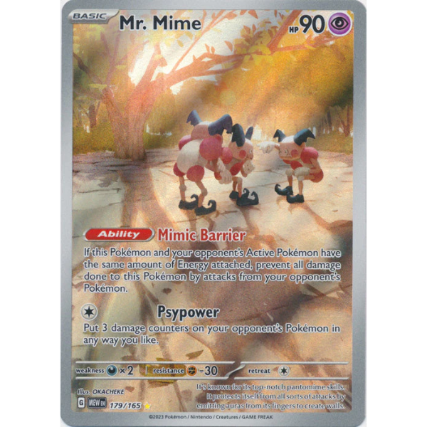 Scarlet & Violet 151 179/165 - Mr. Mime [Illustration Rare]