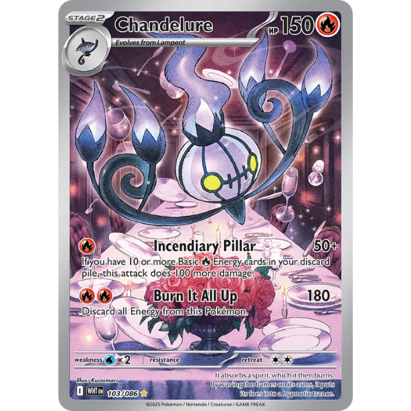 Scarlet & Violet White Flare 103/086 - Chandelure [Illustration Rare]