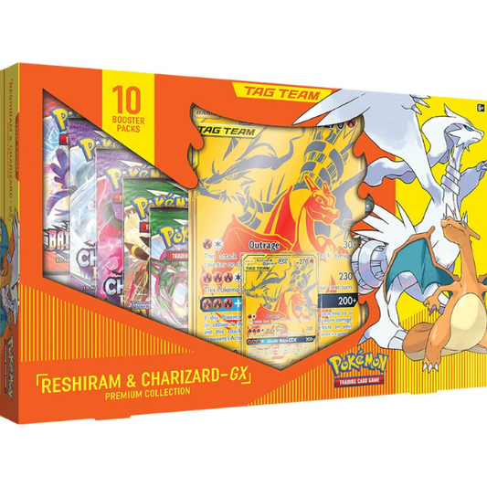 Pokemon TCG Reshiram & Charizard-GX Premium Collection Box