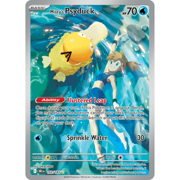 Scarlet & Violet - Destined Rivals 193/182 - Misty's Psyduck [Illustration Rare]