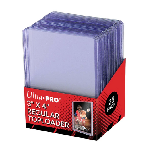 Ultra Pro 3" x 4" Regular Toploaders 25pcs
