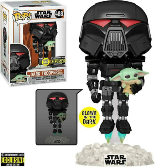 Funko Pop (488) Dark Trooper With Grogu