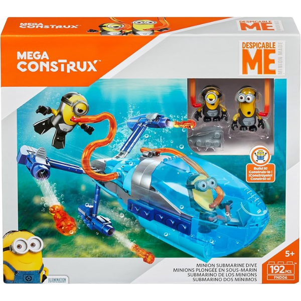 Mega Construx Minion Submarine Dive FND06 192pcs