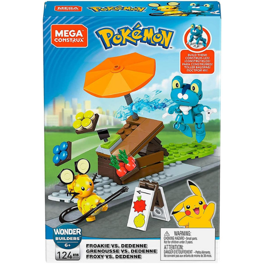 Mega Construx Pokemon Froakie VS. Dedenne GFV78 124pcs