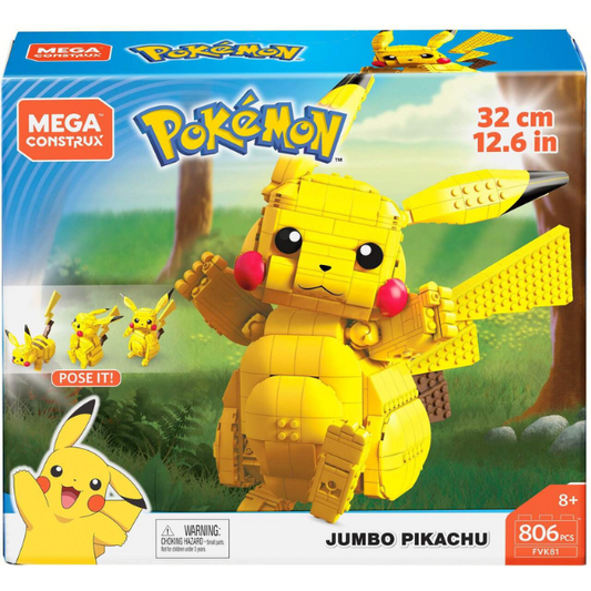 Mega Construx Pokemon Jumbo Pikachu FVK81 806pcs