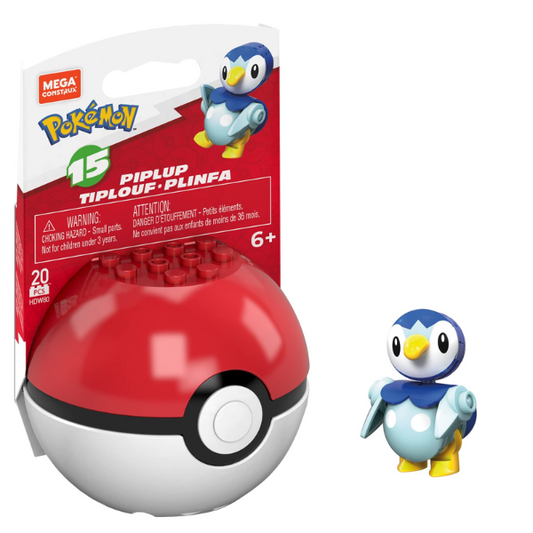 Mega Construx Pokemon Series 15 Piplup HDW80 20pcs